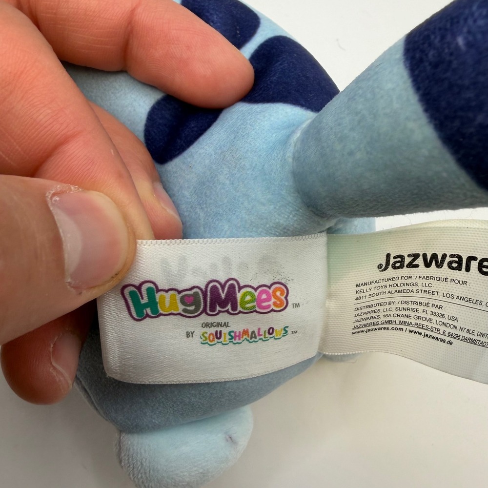 Bluey HugMees Squishmallows 9 Inch Plush BBC Jazwares Lot of 3 Bluey Heeler Toy - Picture 4 of 6
